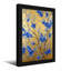 Plantes et fleurs fleurs bleues sur fond doré-709719424-709719425-709719428