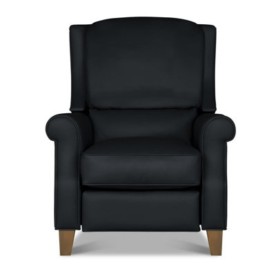 Fauteuil inclinable manuel en cuir véritable Gabriella