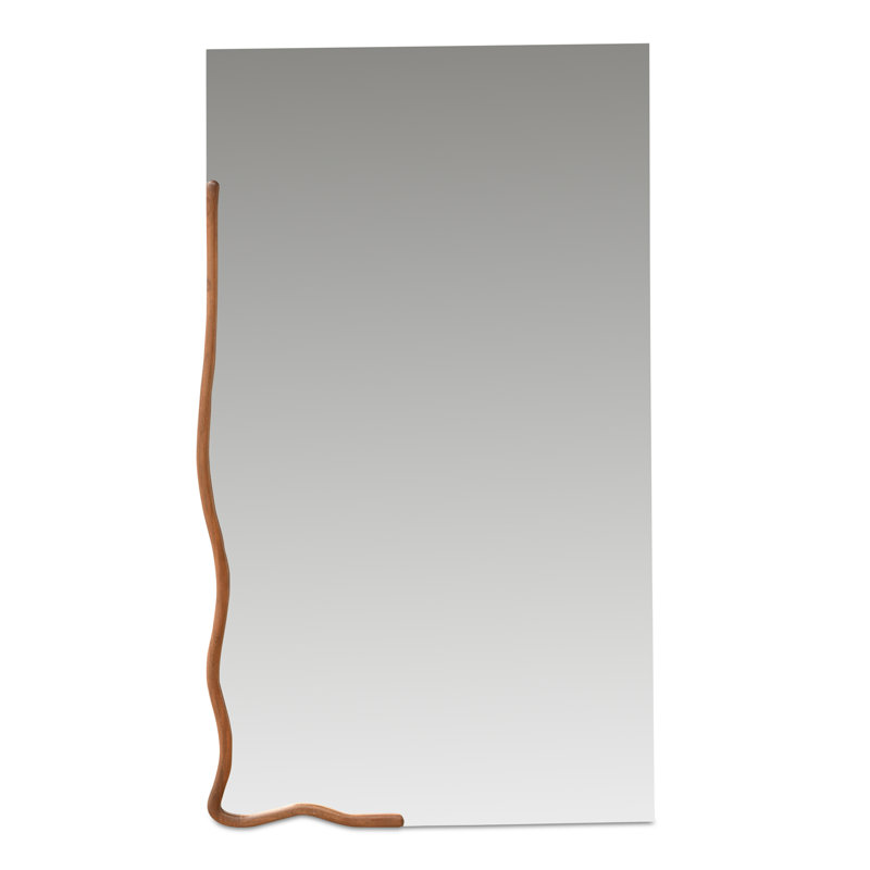 Grand miroir Leni brun