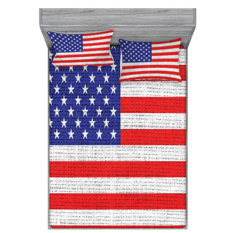 Microfiber Striped Sheet Set, Queen Sheet Set with Fitted Sheet