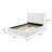 53-inch Upholstered Eastern Platform Bed White-1821701475