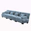 Canapé modulaire 4 places à assise profonde et canapé modulaire, canapé en chenille Canapé rembourré confortable pour salon, appartement, studio, bureau, chenille-1540347048-1540347094-1540347092