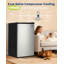 4.5 Cu. Ft. Compact Refrigerator, Single Door Mini Fridge, Adjustable Shelves, Quiet, Energy Efficient, Silver