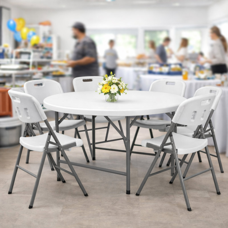 Table ronde pliante Regency Trestle, 6ft Round