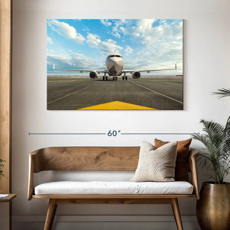 Mehar Airplane On Standby, 32" H x 48" W