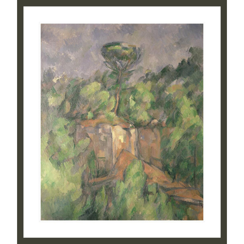 «Bibemus Quarry» par Paul Cézanne, impression giclée encadrée, H 38,93 po x l 33,5 po