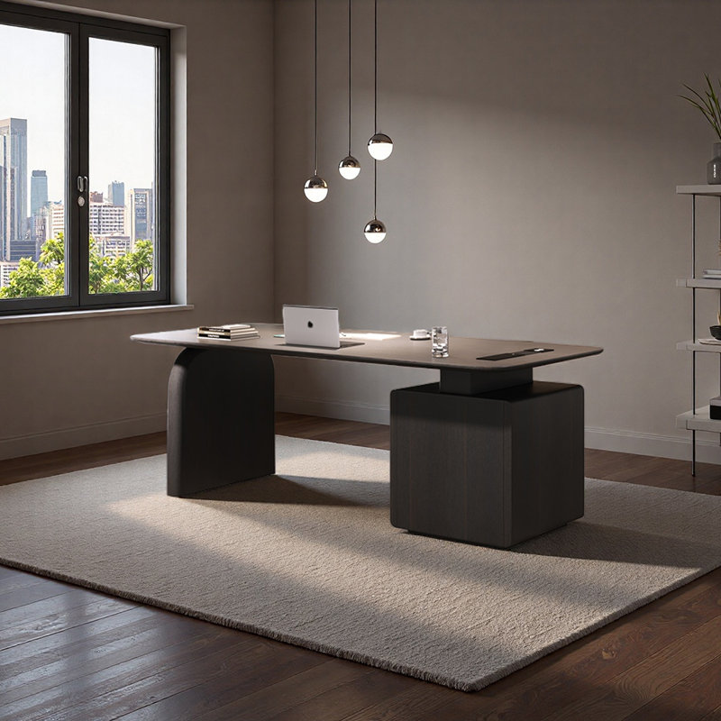 Bureau unique avec surface de travail spacieuse, H 29,53 po x l 55,12 po x P 27,56 po