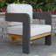 Chaise longue d'extérieur en teck et osier avec coussins Sunbrella Estate (ensemble de 2)