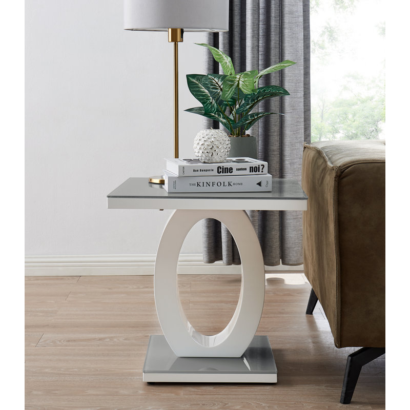 Scottsmoor High Gloss Halo End Table - Design Side Table