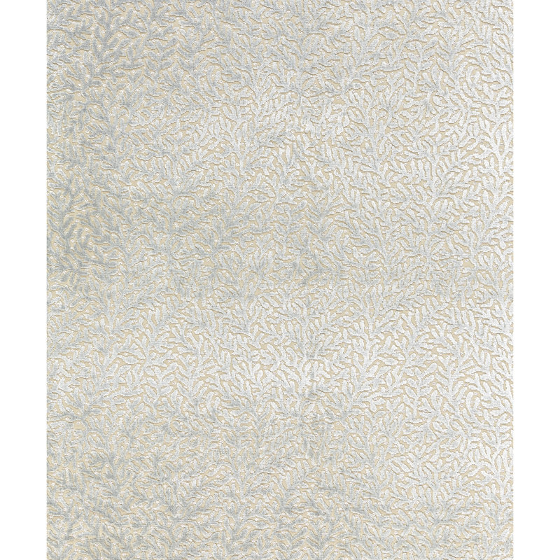 Jardin Corallina Velvet Fabric, Blue Mist