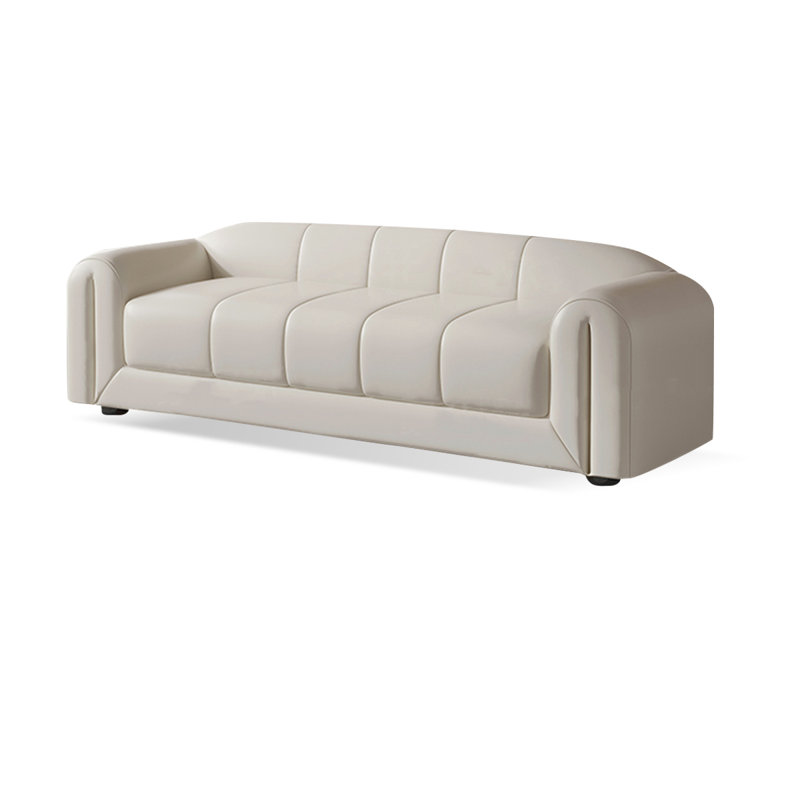 Upholstered Bench, 22.05" H x 78.74" W x 19.69" D, Beige