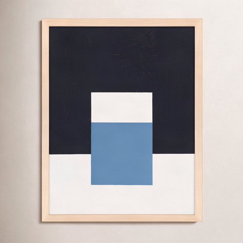 Square Sky Print by Robert Kamnatnik, 25" H x 20" W x 1.25" D, Maple Framed Paper