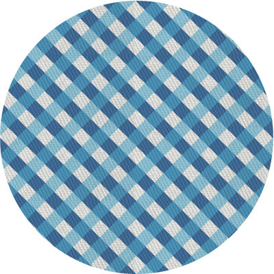 Tapis de zone bleue à motifs