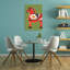 Vibrant Folk Horse Abstract Contemporary Horse Animal Wall Art Print 1 Piece Wrapped Canvas Wall Art-1369754287