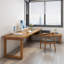 Bureau moderne et simple en bois massif de grande et de petite taille-1106656034-1106656036