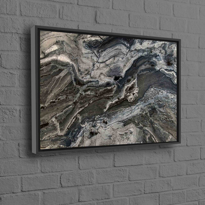 Stylish Stone Wall Canvas With Modern Abstract Design Ideal For Lofts And Sleek Contemporary Interiors, 20 cm H x 30 cm W