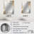 Gold And White Magic Marble Geode III - Marble Unique Wall Mirror, Modern Mirror, Printed Metal Art-1455474710