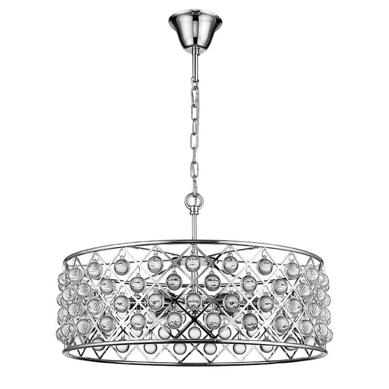 Katharine 6 - Light Drum Chandelier, Chrome