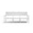 Naples 78'' Wide Rectangle Aluminum Patio Sofa