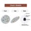 Hiver-Horloge-Face-Avec-Ornements Art - Horloge murale moderne en verre 12 po