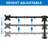 Full Motion Triple Monitor Universal 3 Desk Mount