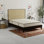 Matelas basculant en mousse à mémoire de forme moyenne ferme de 9 pouces avec fermeture à glissière, système de refroidissement et système de refroidissement Parkline