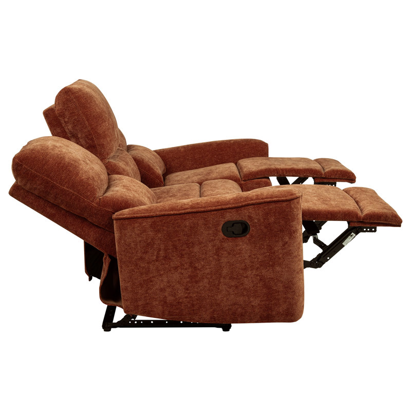 Trask Burnt Orange Reclining Sofa