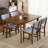 Westcott Rustic Farmhouse Dining Table With Rubberwood Legs-123080825