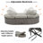 Yvoire 78.7 " W Curved Wicker Patio Daybed with Cushions-111698502
