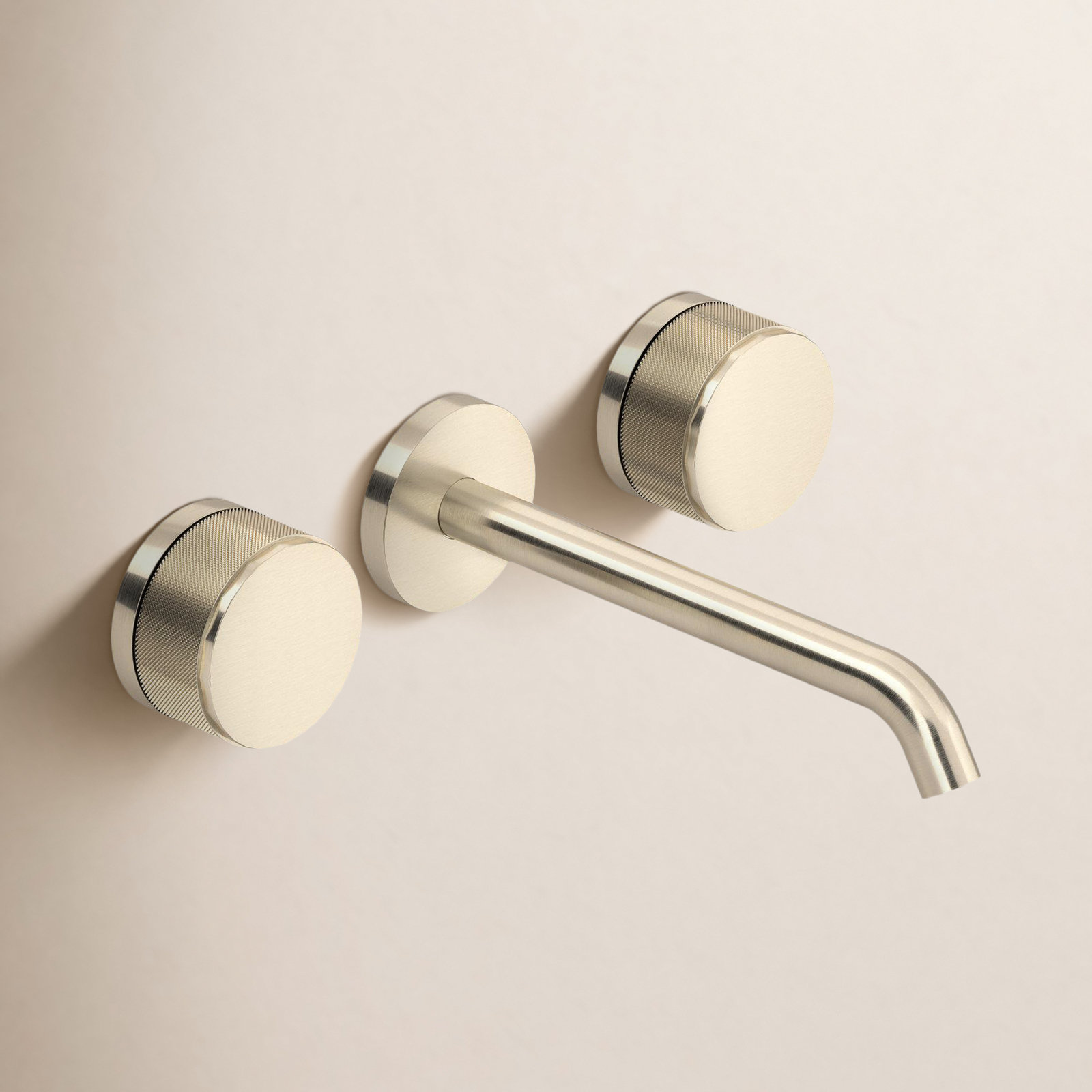 Terrell Wall Mount Lavatory Faucet Trim, Satin Nickel