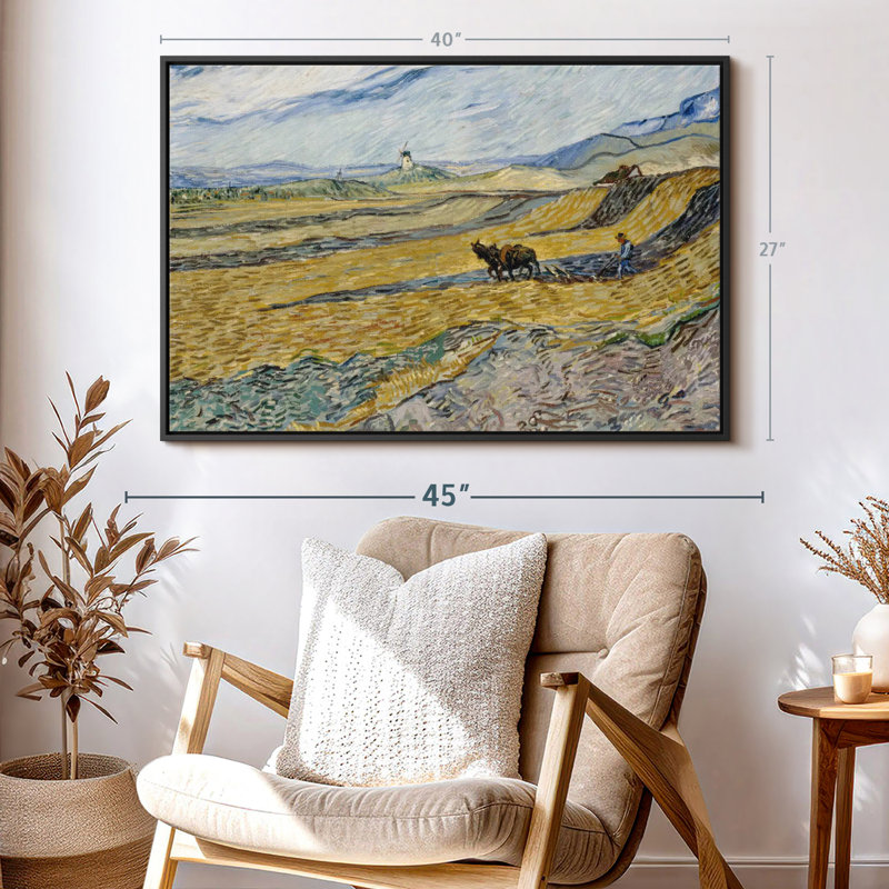 Nature «Champ clos avec art mural Plowman», H 27 po x l 40 po