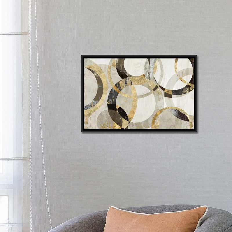 «Overlaps», impression sur toile, H 12 po x l 18 po x P 1,5 po, Toile tendue, Pas de tapis