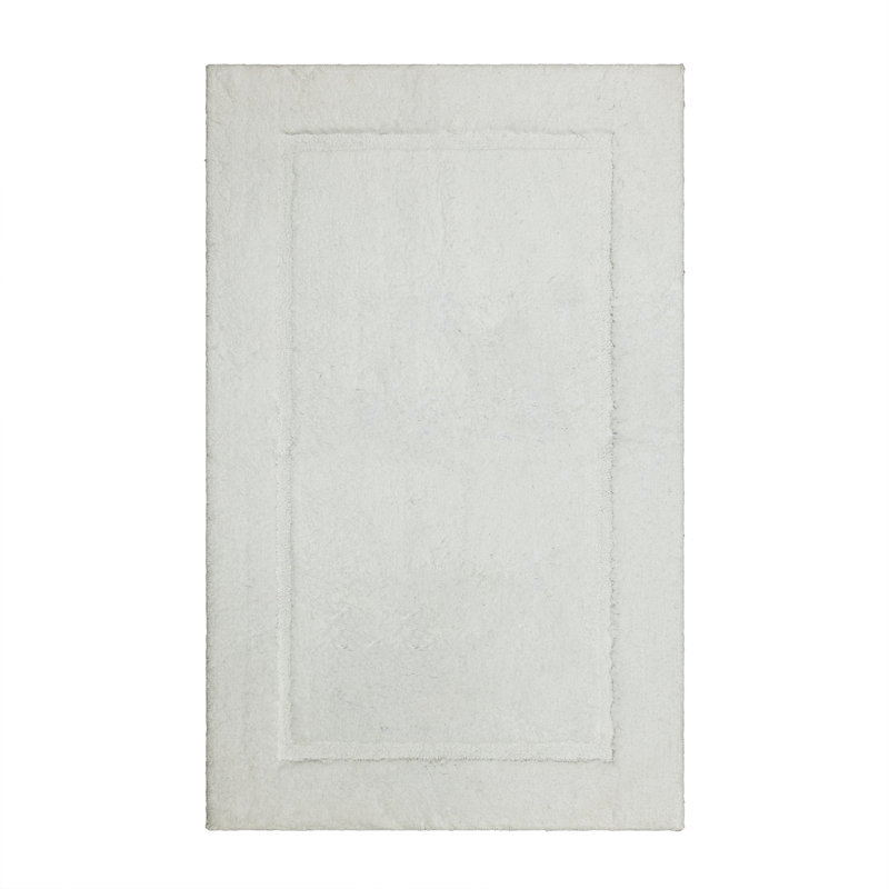 Tapis pour salle de bain Kalb, L 24 po x L 60 po, Blanc