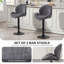 Swivel Upholstered Adjustable Height Counter Stool