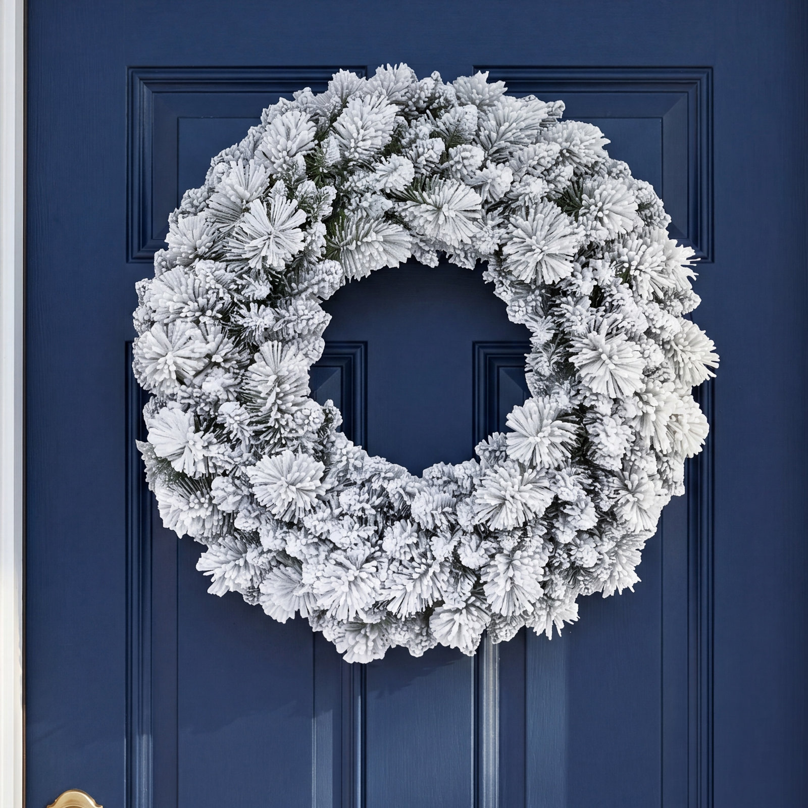 32'' Faux Pine Lighted Wreath