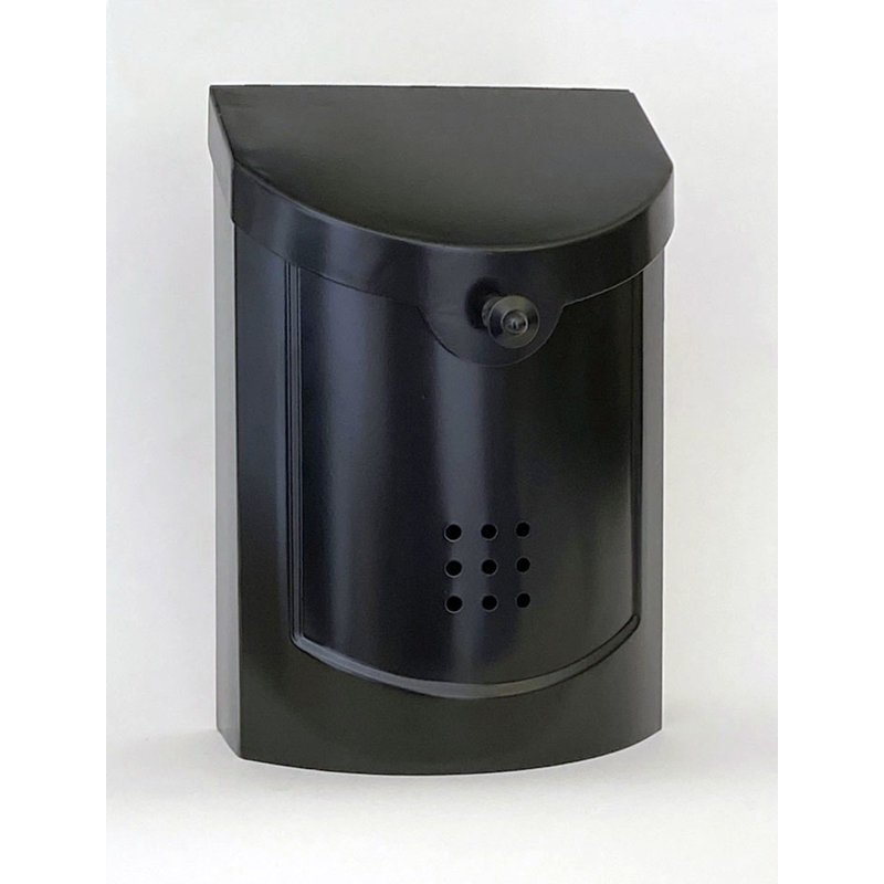 Wall Mounted Mailbox, Black, Large