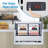 Commercial Glass Display Refrigerated, 4.6 Cu.Ft Cake Display Refrigerator with Led Lighting