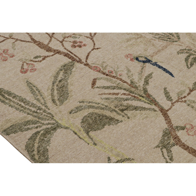 Distressed Homage Hand Knotted Wool Area Rug, Rectangle 8' x 10'