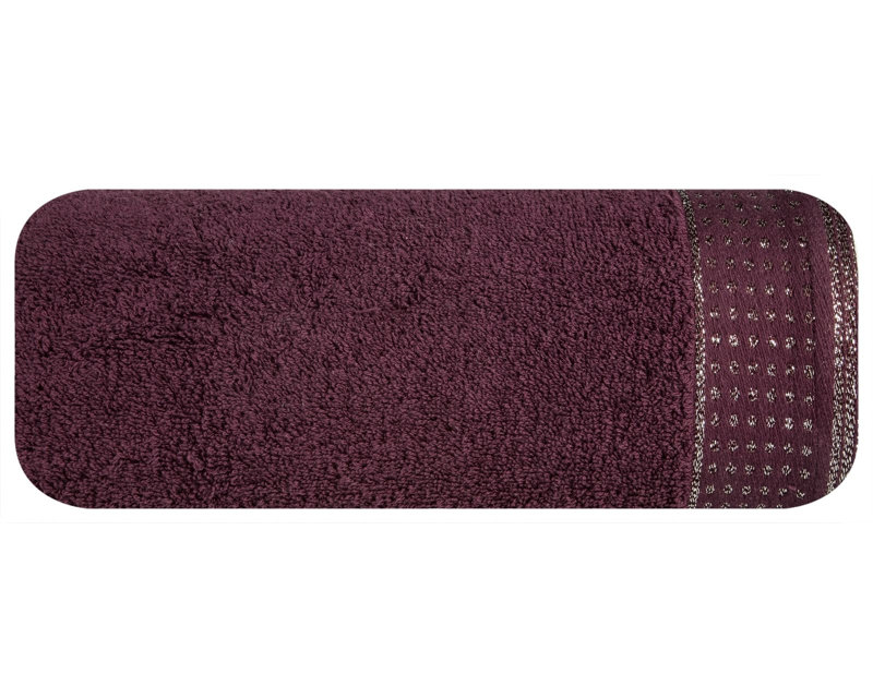 Hollie-Mae Midweight Jacquard Hand Towel, Wine Red