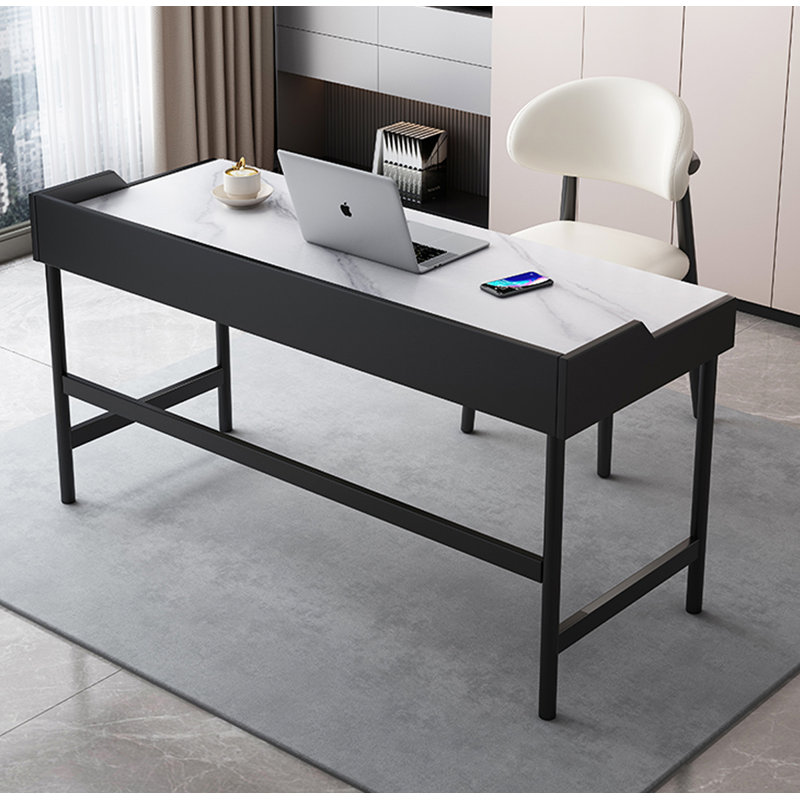 Light Luxury Sintered Stone Tabletop Desk, 30.9" H x 55.1" W x 19.7" D