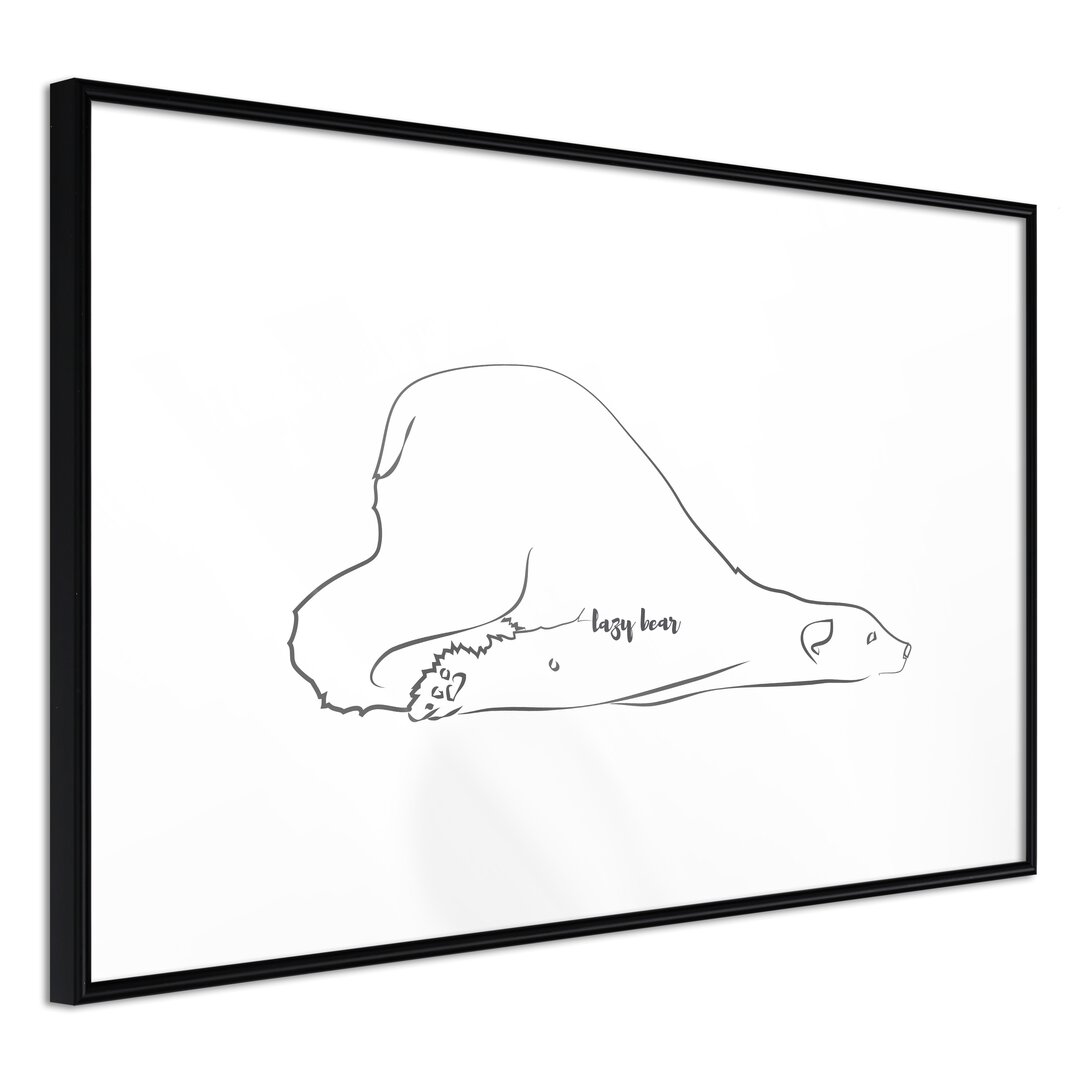 Gerahmtes Wandbild Resting Polar Bear