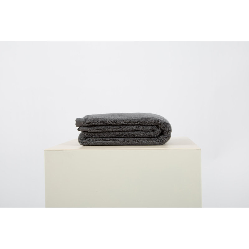 Débarbouillette 100% coton Ebian, Gris foncé
