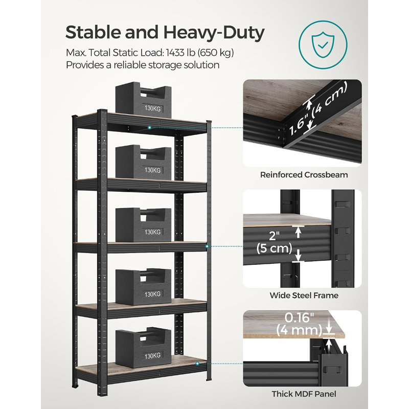 29.5 cm W Steel Storage Rack