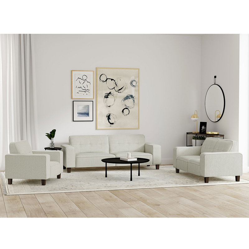 Evoke Upholstered Tufted Sofa