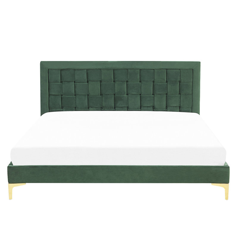 Ilya Upholstered Bed, Super King (6'), Green