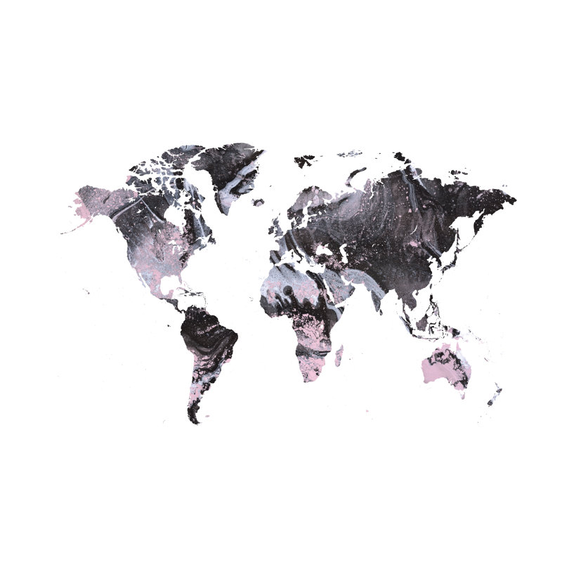 Pattern Map 4 - Wrapped Canvas Print, 20cm H x 30cm W x 3.8cm D