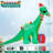 Christmas Inflatables 11.8 FT Christmas Dinosaur Inflatable Eating Xmas Tree with Built-in LEDs