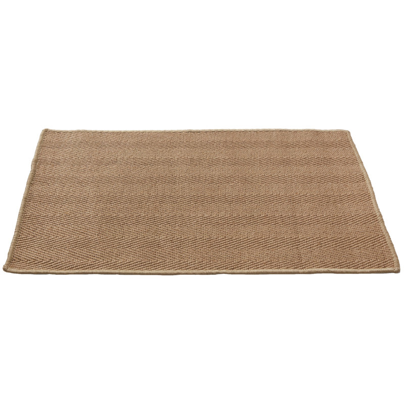 Herringbone Jute Rug, 22" W x 34" L