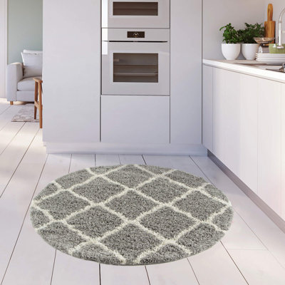 Myshaggy Collection Rugs Moroccan Design in Grey