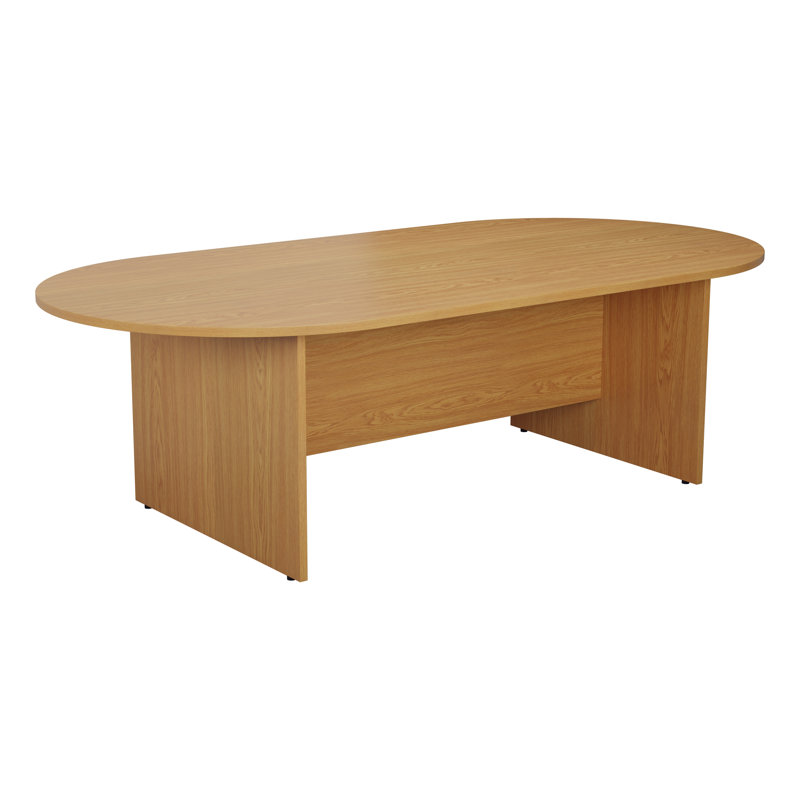 Buariki Oval Conference Table, H73 x L180 x W100cm, Oak